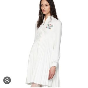 COPY - Gucci dress with tennis rackets white knee length zip closure